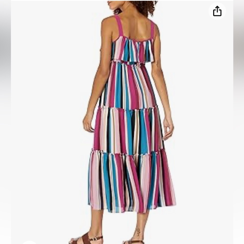 NWT Neiman Marcus English Factory ruffle dress with front tassle decor - Picture 2 of 14